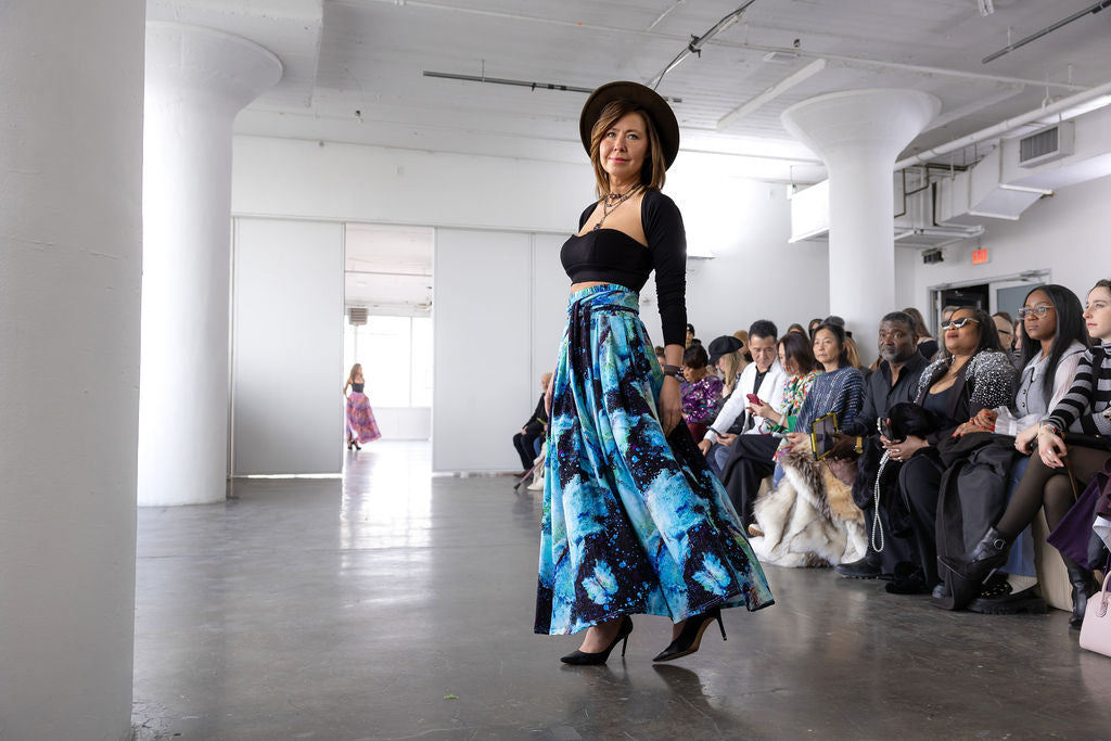 Sarah Camille Art Shines at New York Fashion Week with Flying Solo