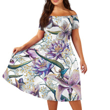 Load image into Gallery viewer, The Emerge Collection Off Shoulder Short Sleeve Dress
