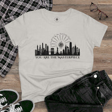 Load image into Gallery viewer, Sarah Camille Art New York Fashion Week Cotton Tee Black Print
