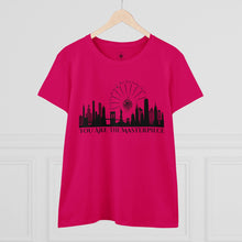 Load image into Gallery viewer, Sarah Camille Art New York Fashion Week Cotton Tee Black Print
