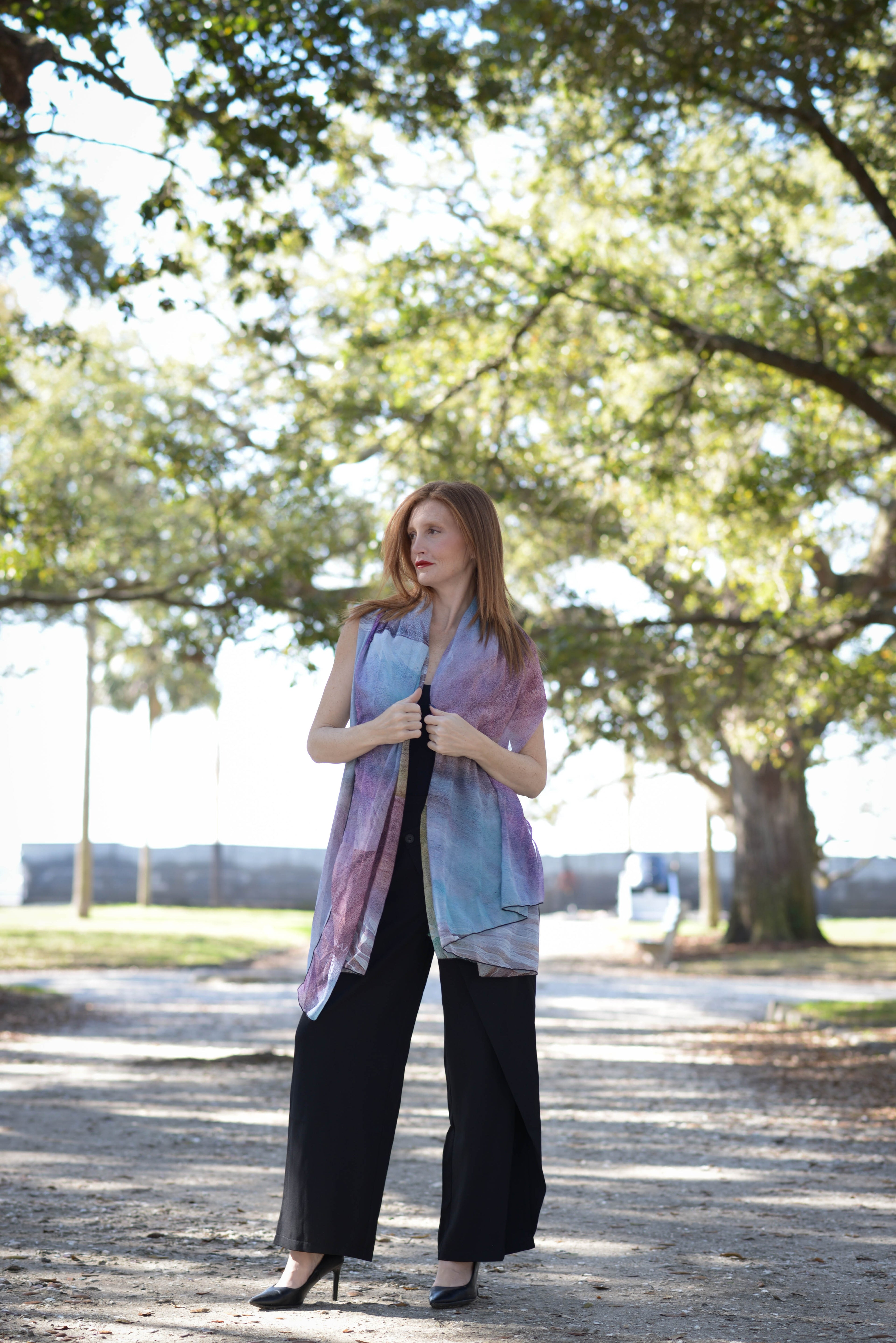 Awaken - Lion Chiffon Scarf/Pashmina/Sarong