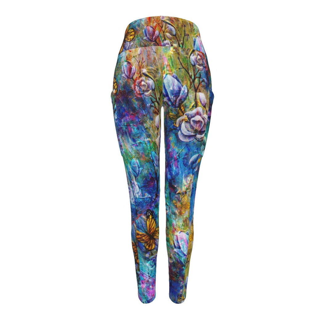 The Behold Collection  Women's High Waist Leggings With Side Pocket