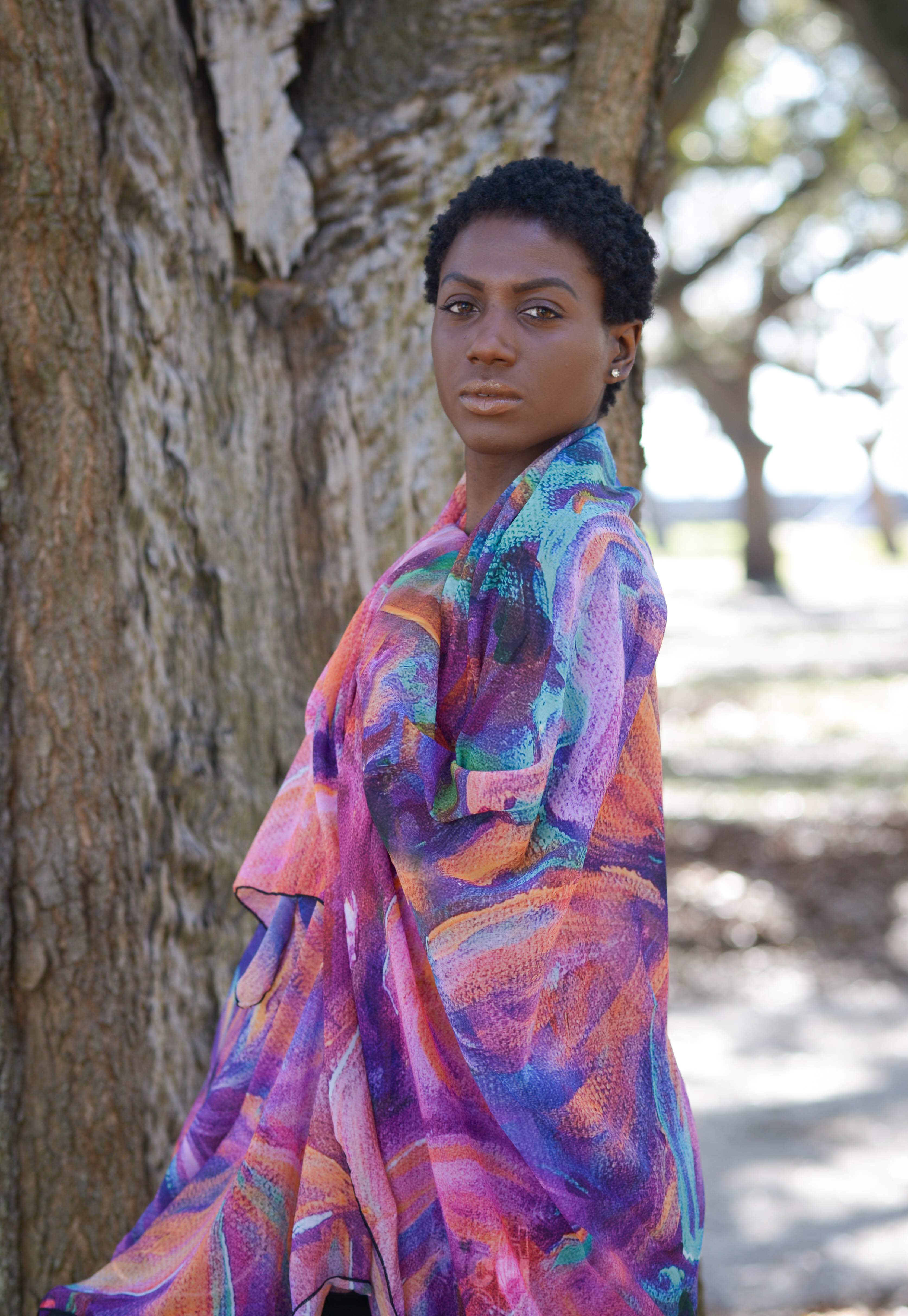 The Flourish Chiffon Scarf / Pashmina / Sarong