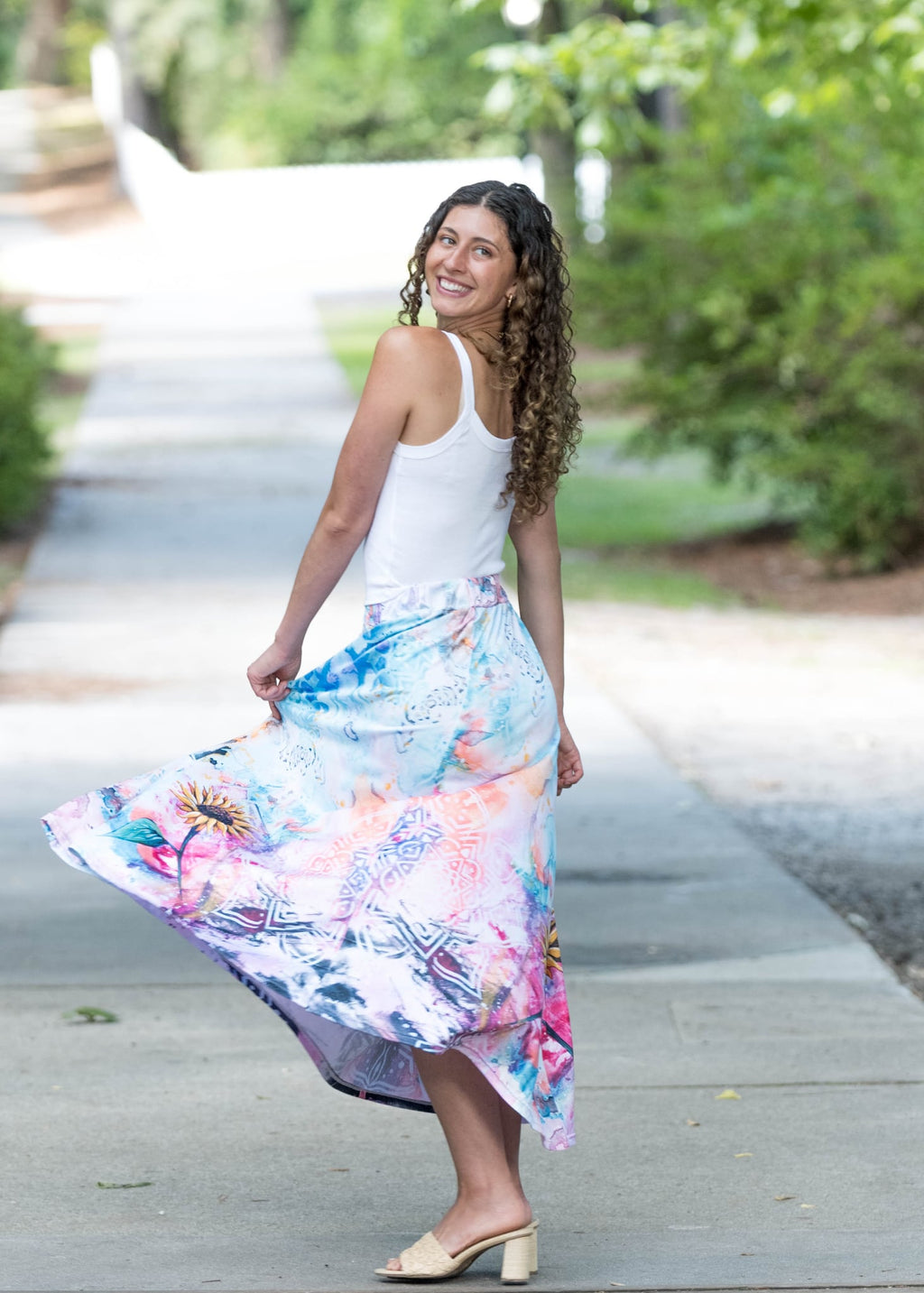 Sunflower Skirt with Pockets