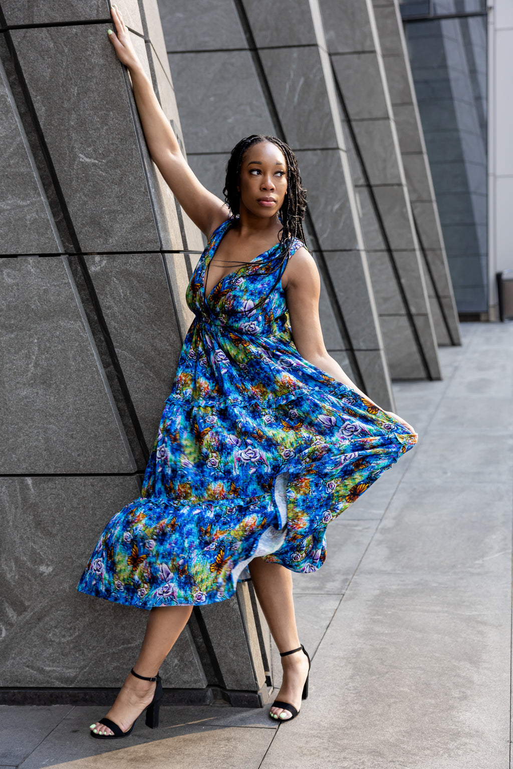 The Behold Cotton Midi Dress
