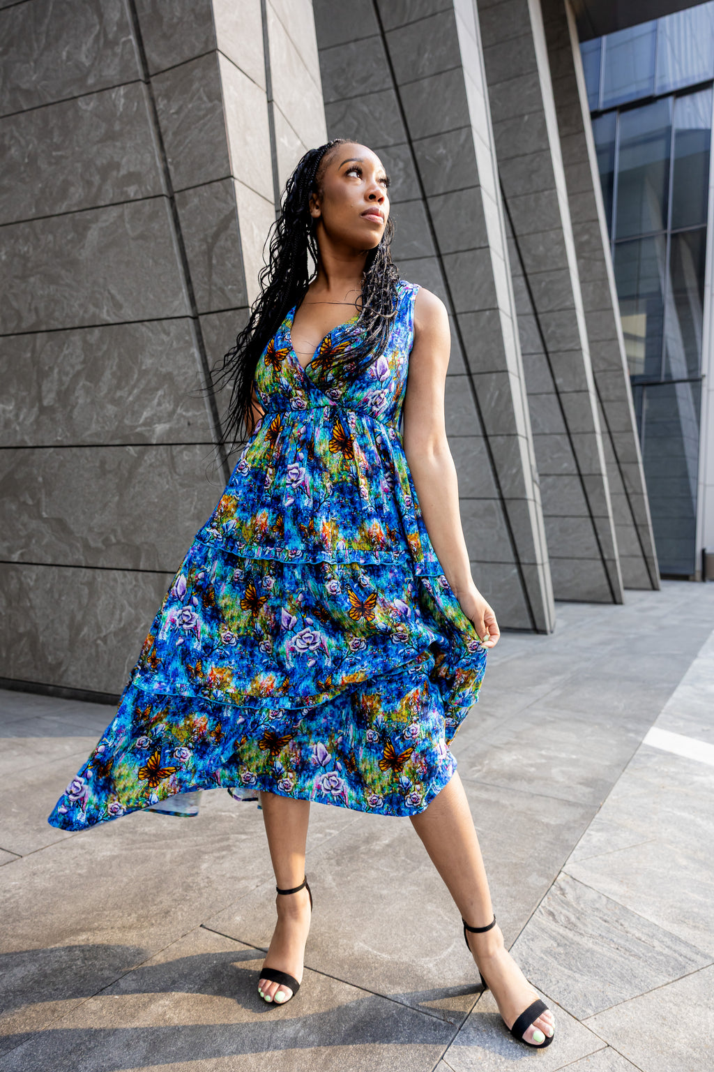 The Behold Cotton Midi Dress