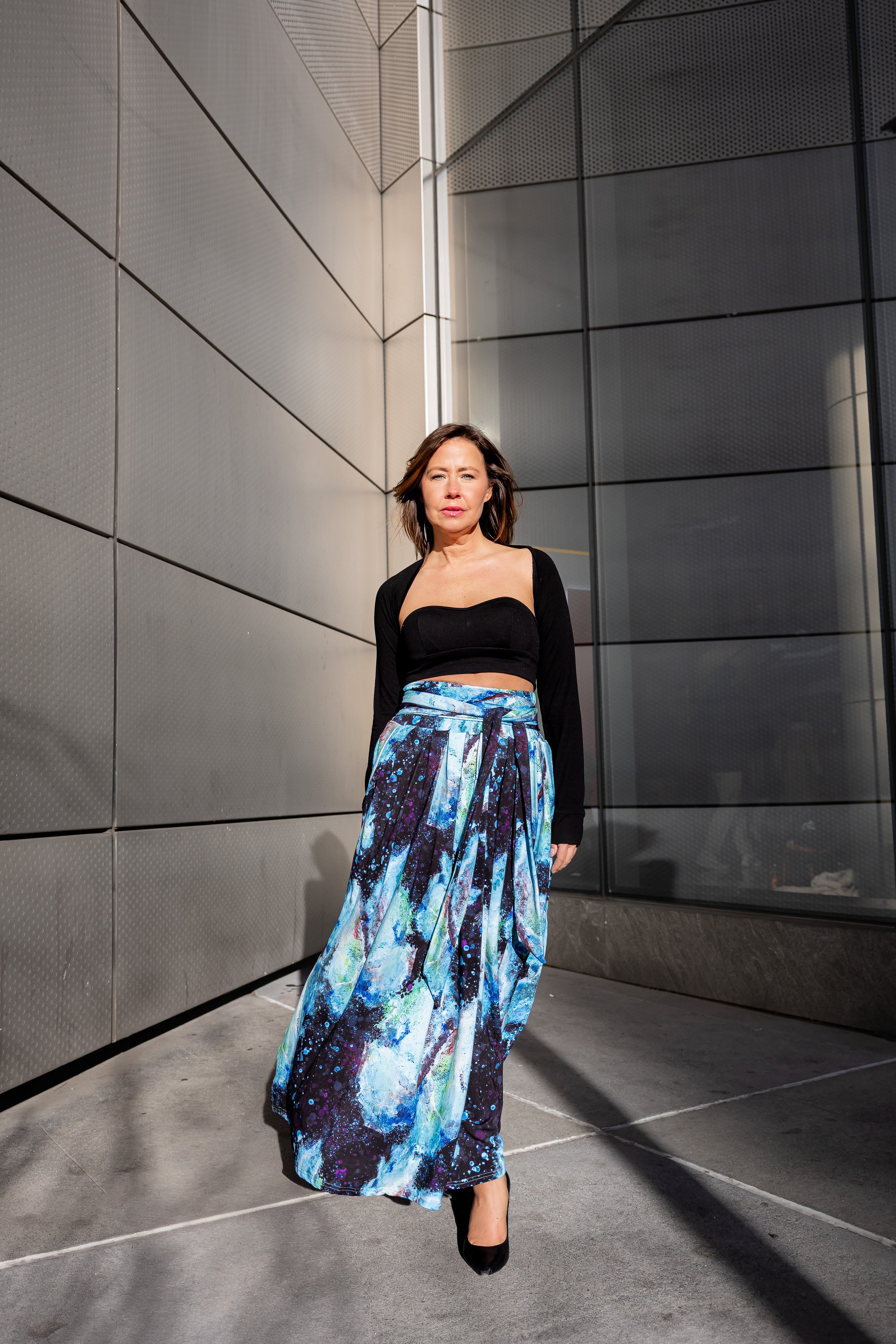 Transformation Bamboo Fiber Skirt with Pockets