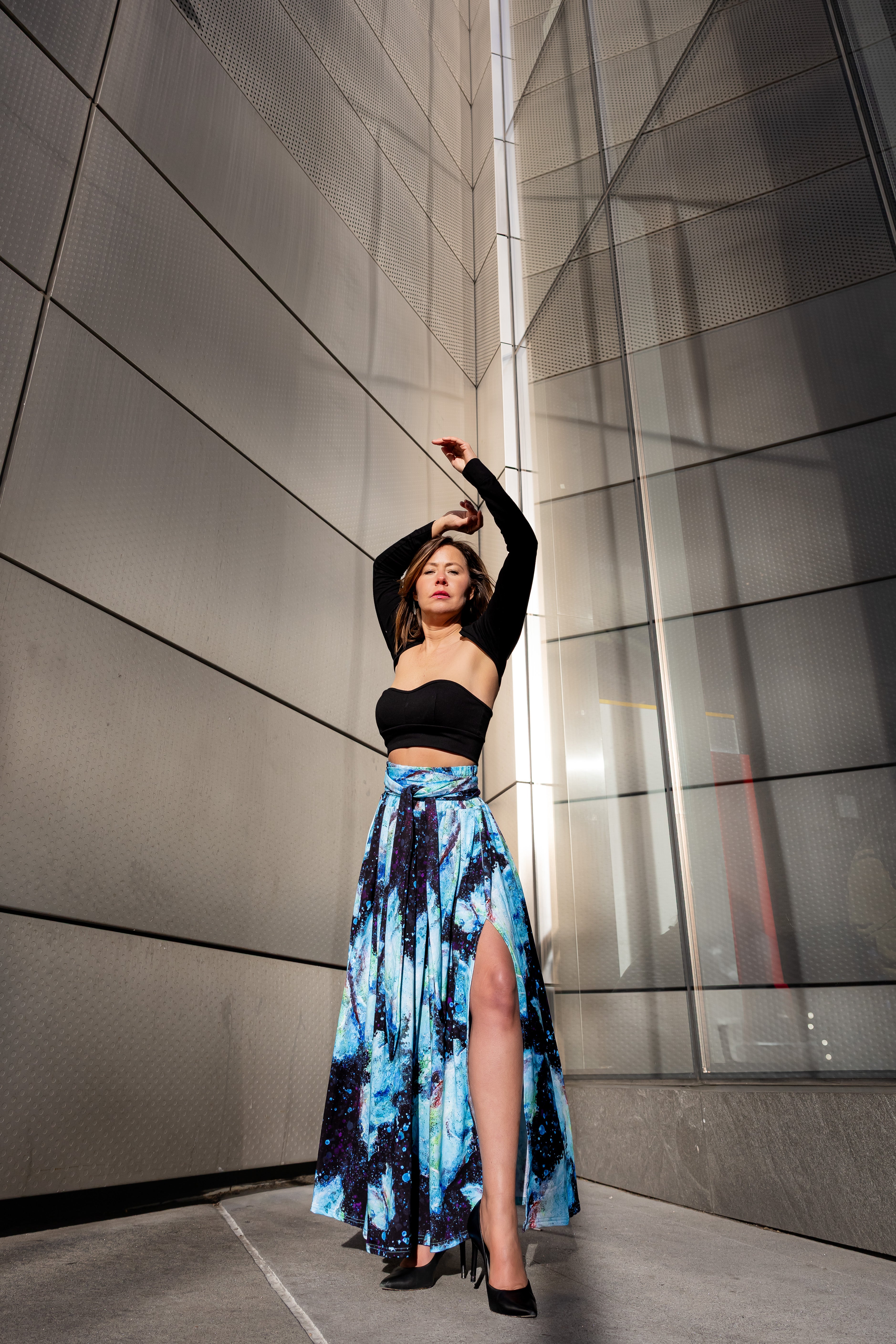 Transformation Bamboo Fiber Skirt with Pockets