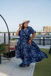 Night Lillies Bamboo Butterfly Sleeve Bamboo Dress with Pockets