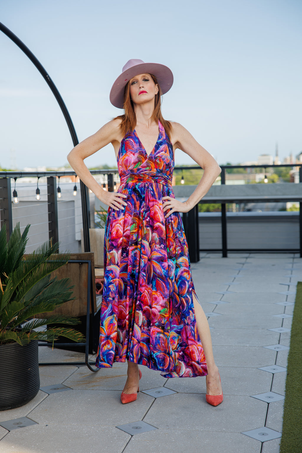 Flourish Bamboo Halter Dress