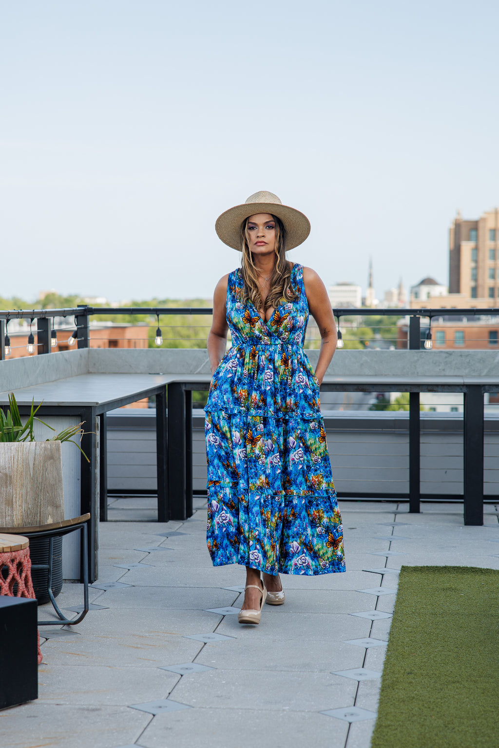 The Behold Cotton Midi Dress