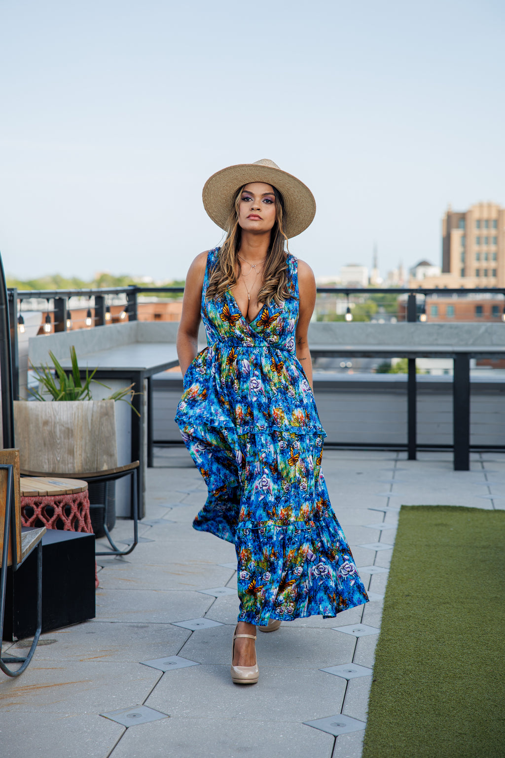 The Behold Cotton Midi Dress