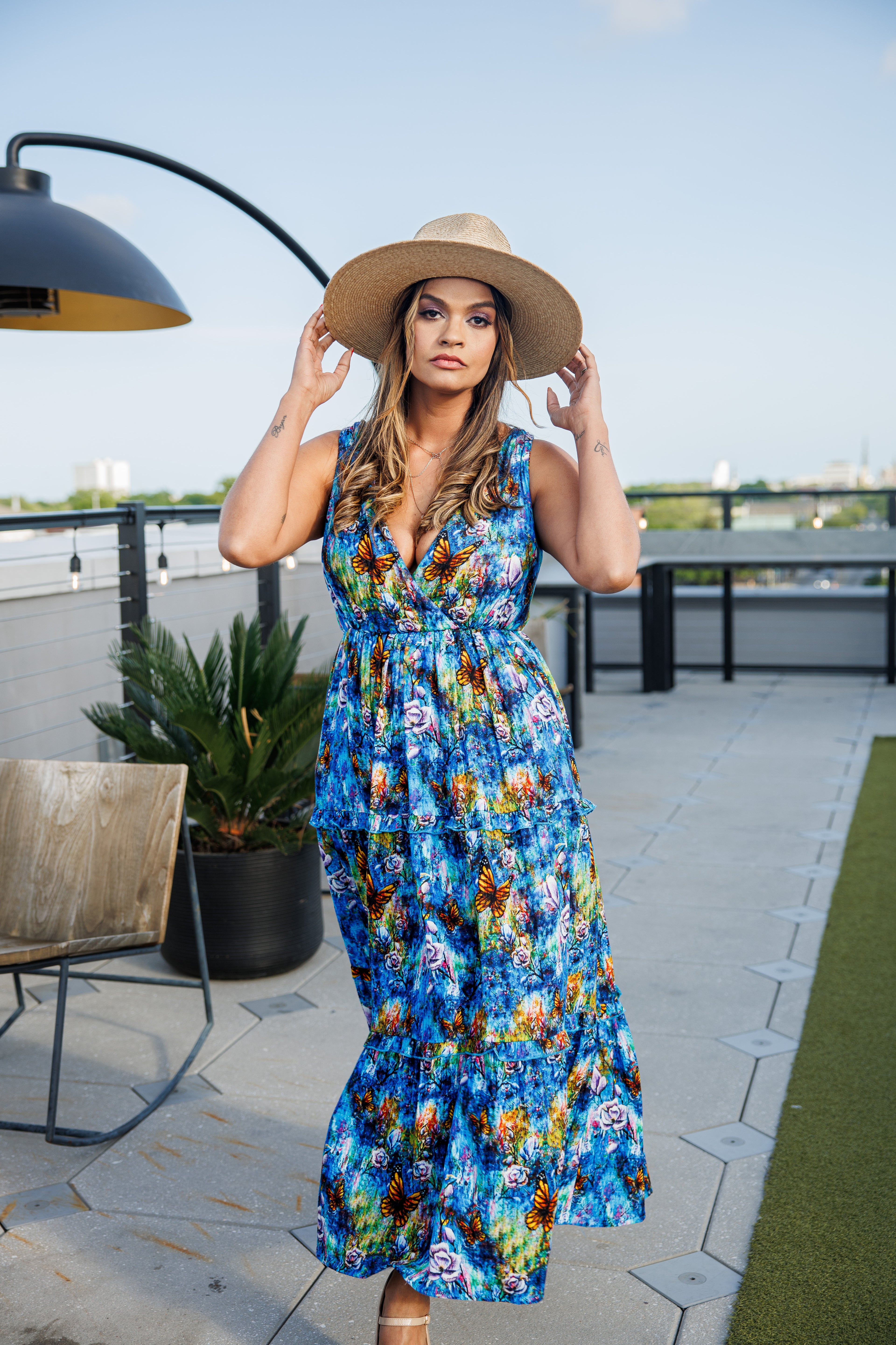 The Behold Cotton Midi Dress