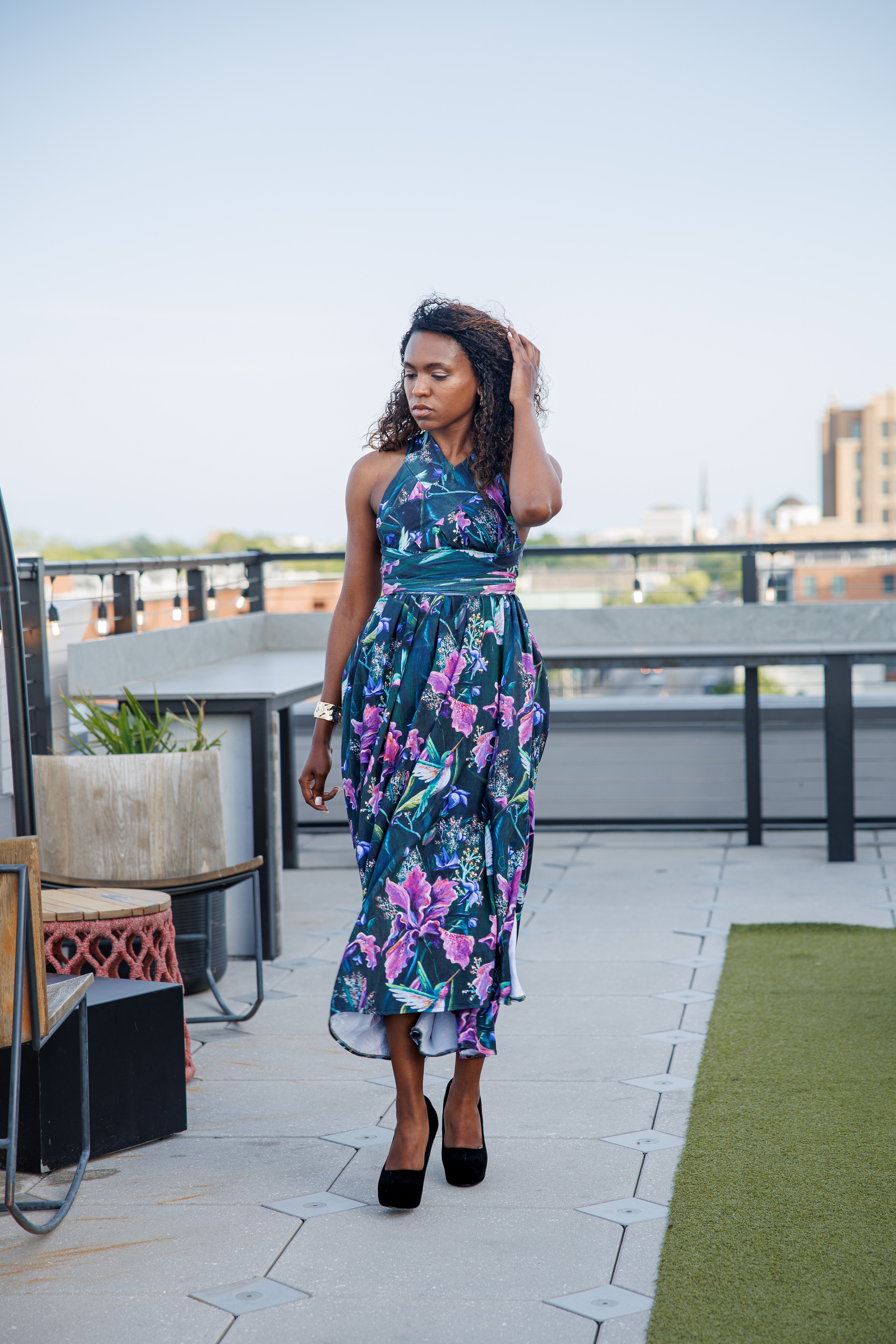 Hummingbird Wrap Skirt/Dress
