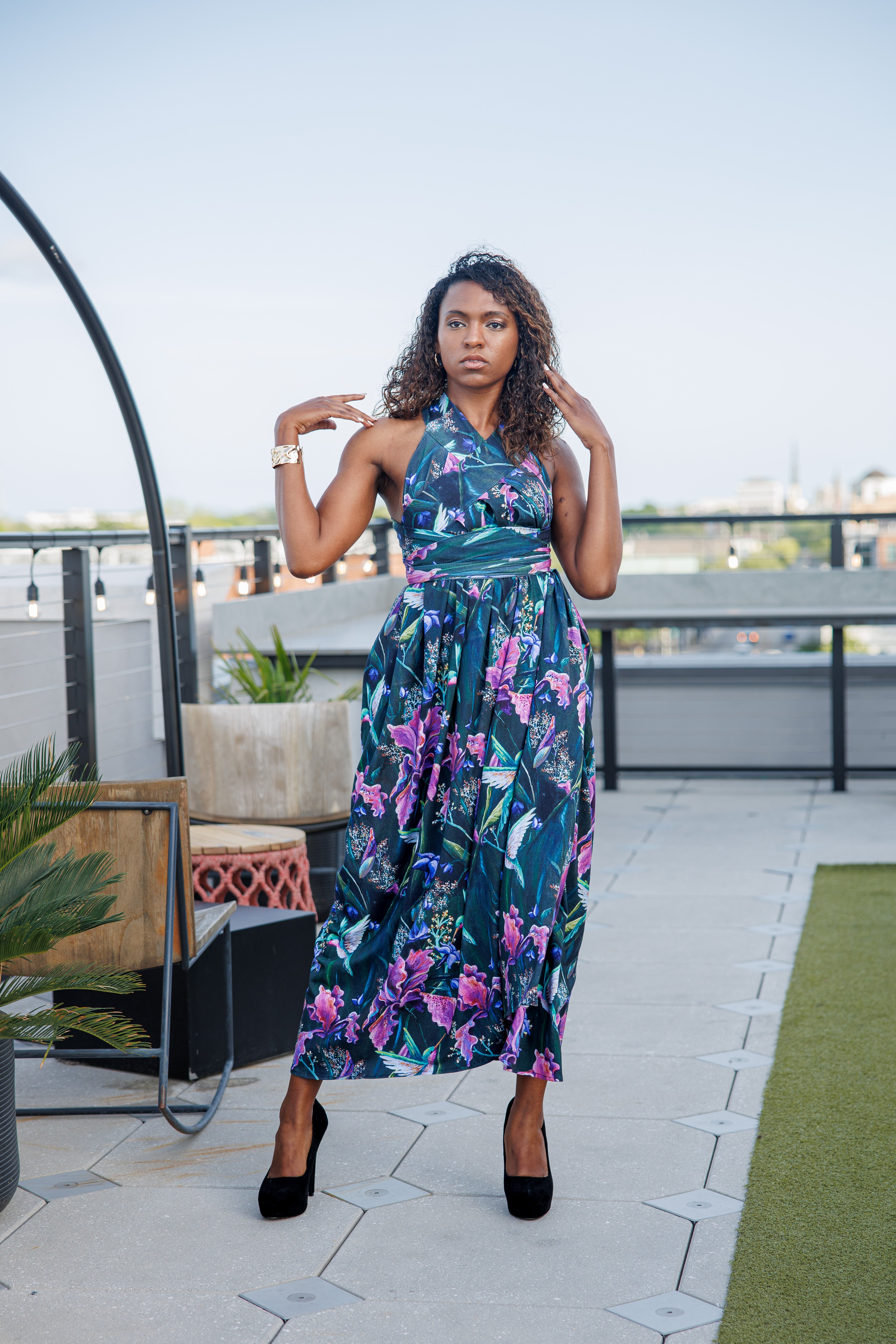 Hummingbird Wrap Skirt/Dress