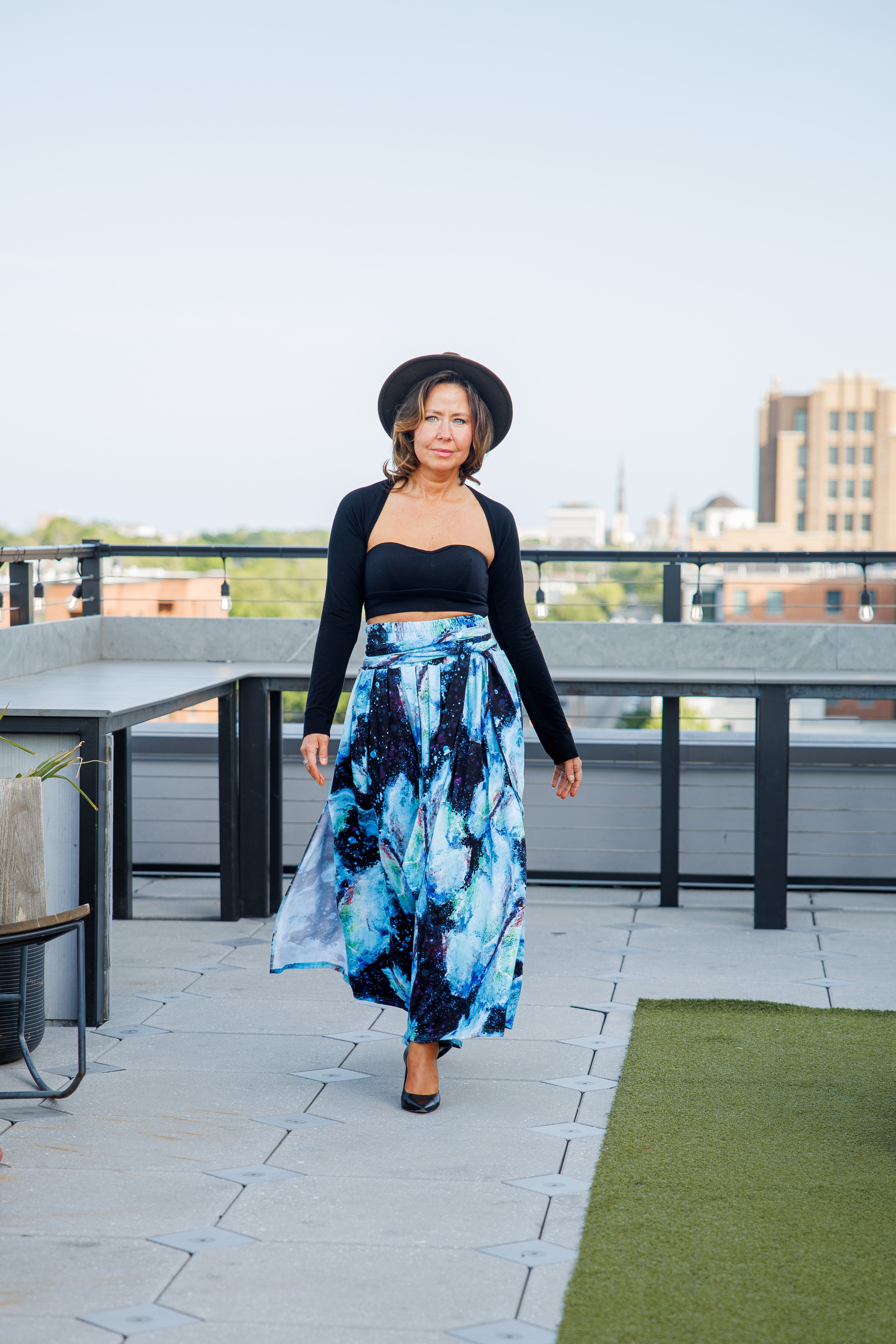 Transformation Bamboo Fiber Skirt with Pockets