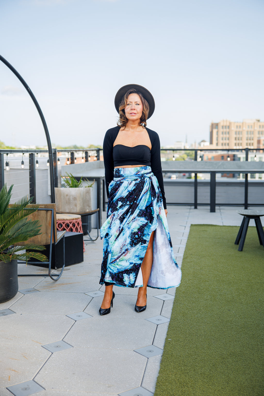 Transformation Bamboo Fiber Skirt with Pockets