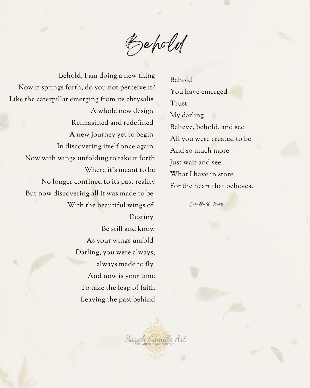 Behold Fine Art Print