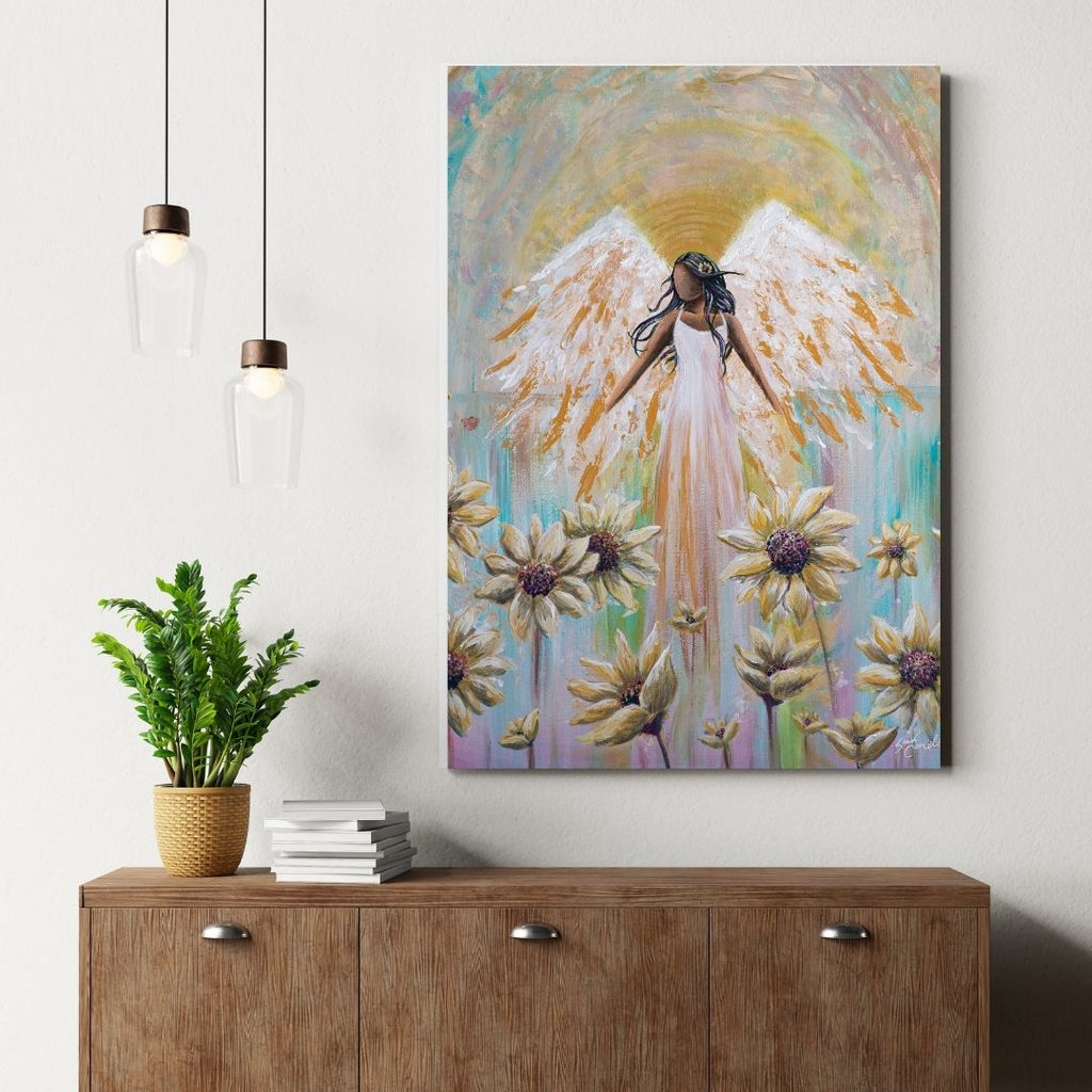 Sunflower Angel Fine Art Print