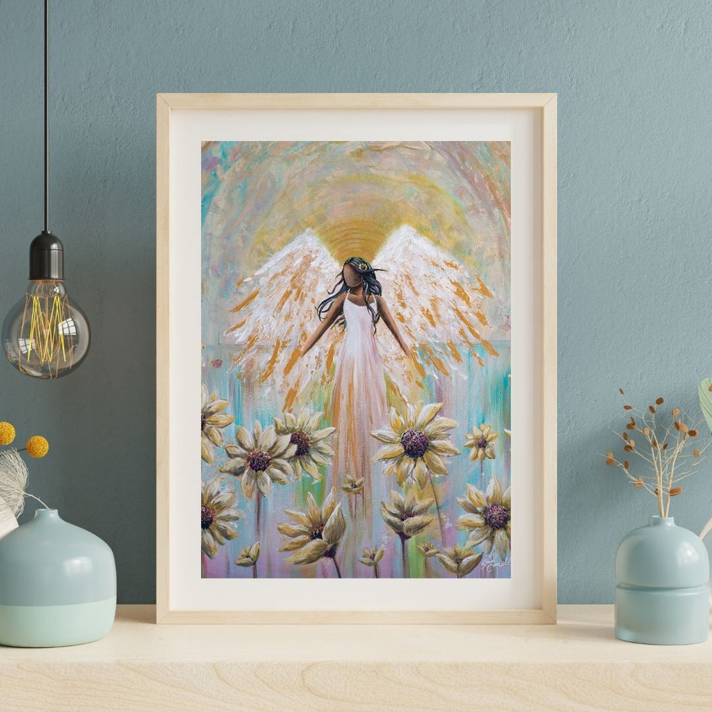 Sunflower Angel Fine Art Print