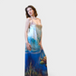Sea Turtle Long maxi dress with pockets