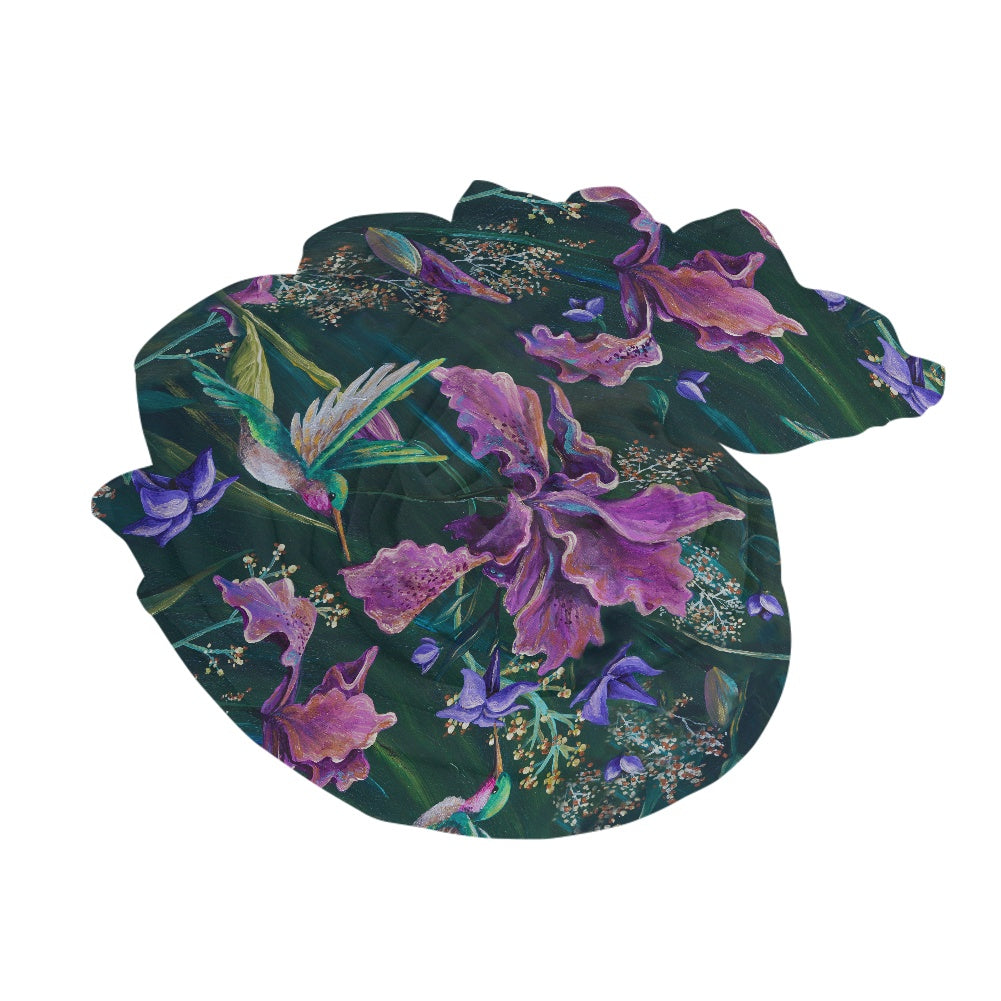 The Hummingbird Chiffon Scarf / Sarong by Sarah Camille Art