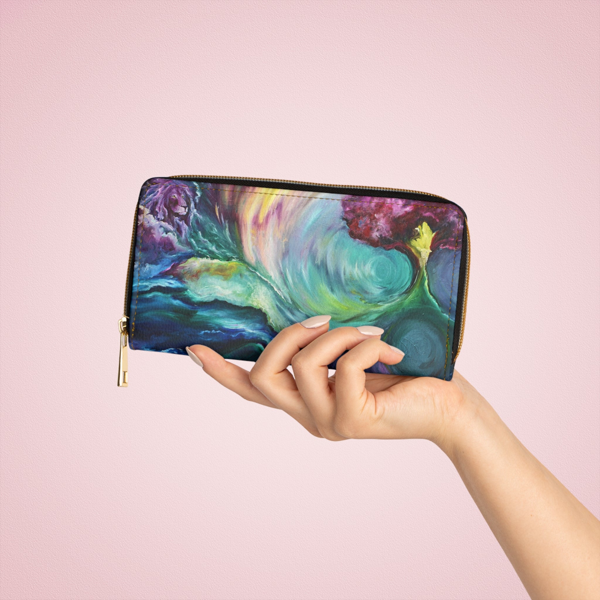 Revelations - Vegan Leather Zipper Wallet