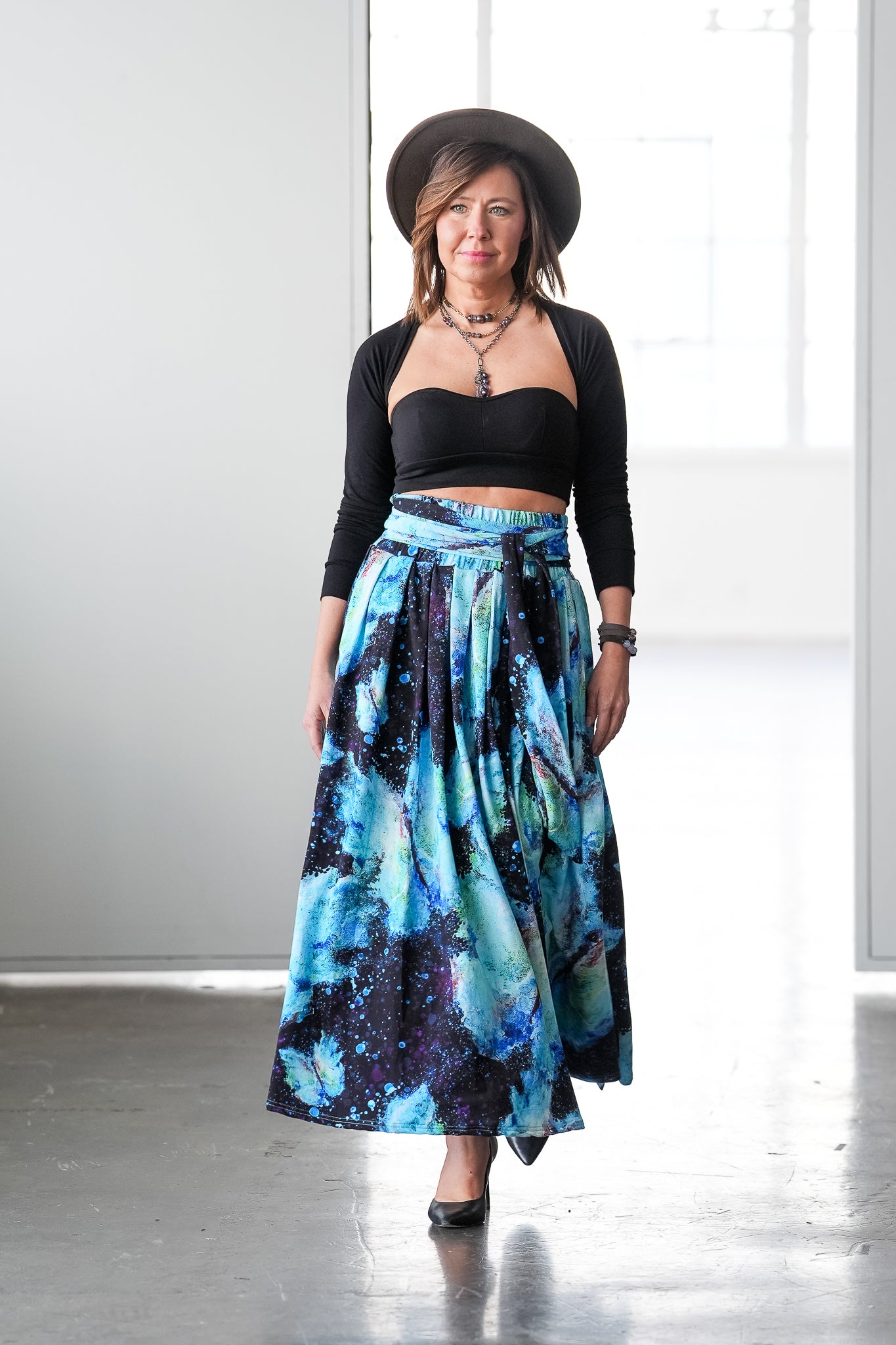 Transformation Bamboo Fiber Skirt with Pockets