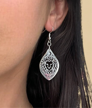 Load image into Gallery viewer, Silver Lion Earrings
