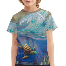 Load image into Gallery viewer, Sea Turtle Kids T Shirt
