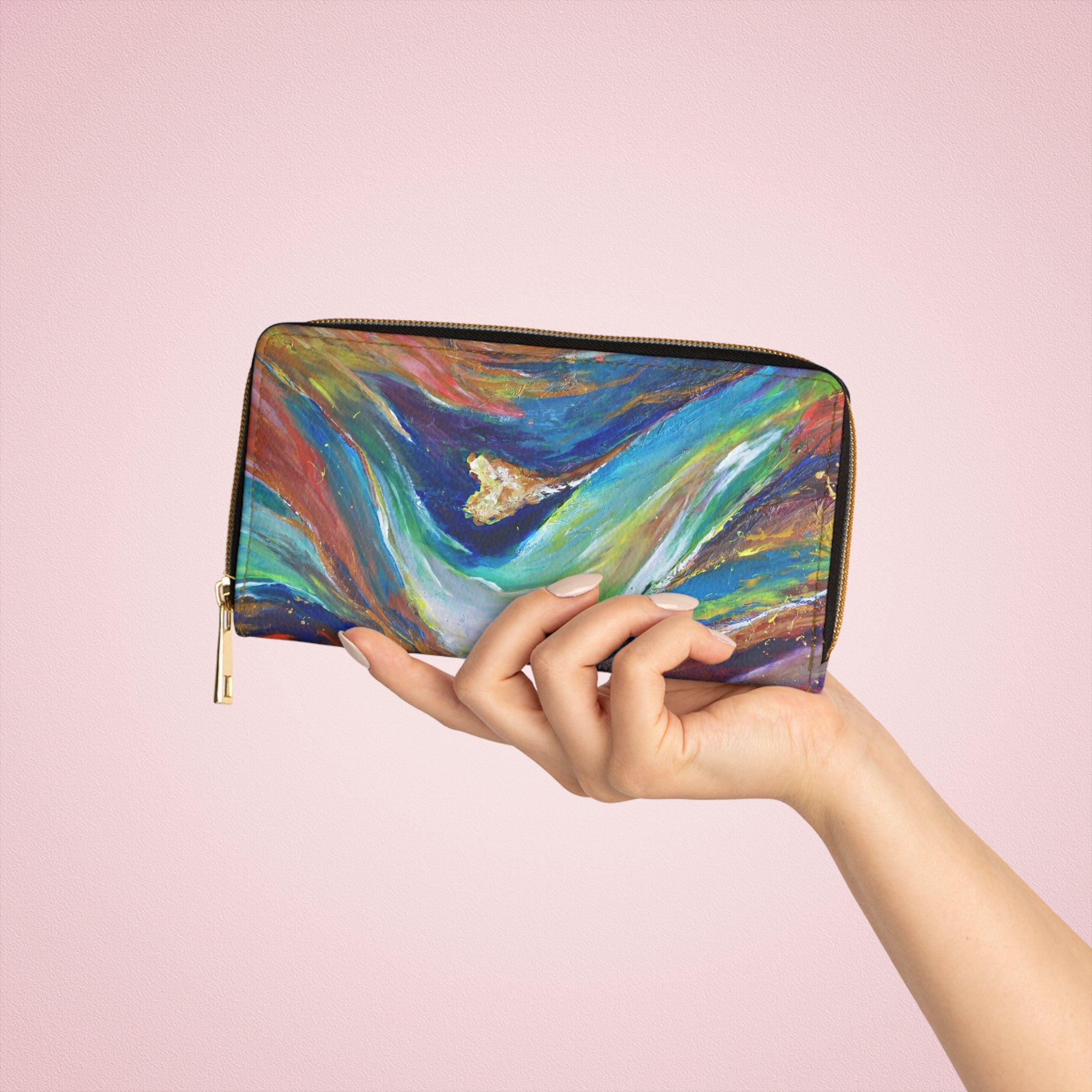 Holy - Vegan Leather Zipper Wallet