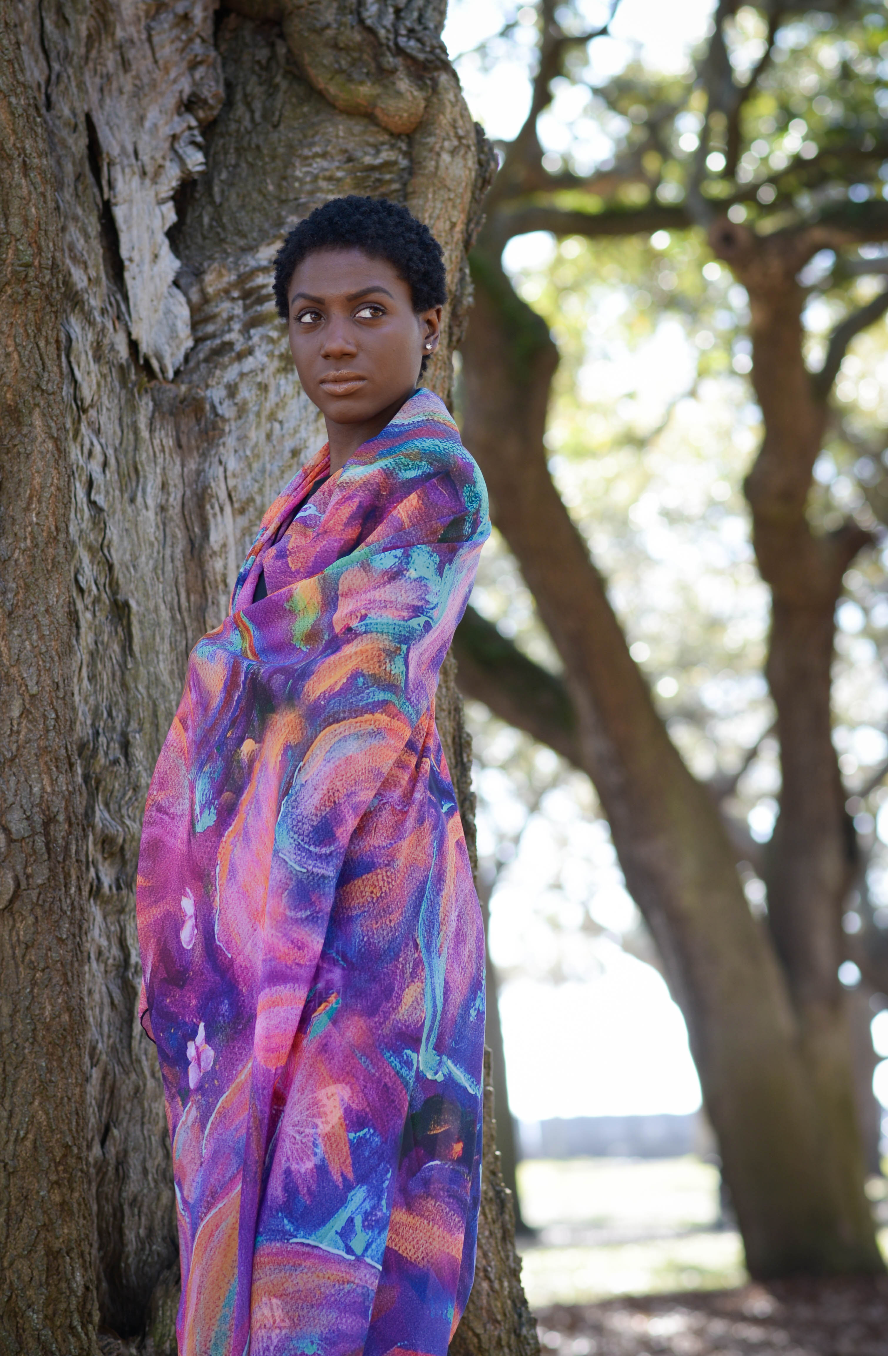The Flourish Chiffon Scarf / Pashmina / Sarong