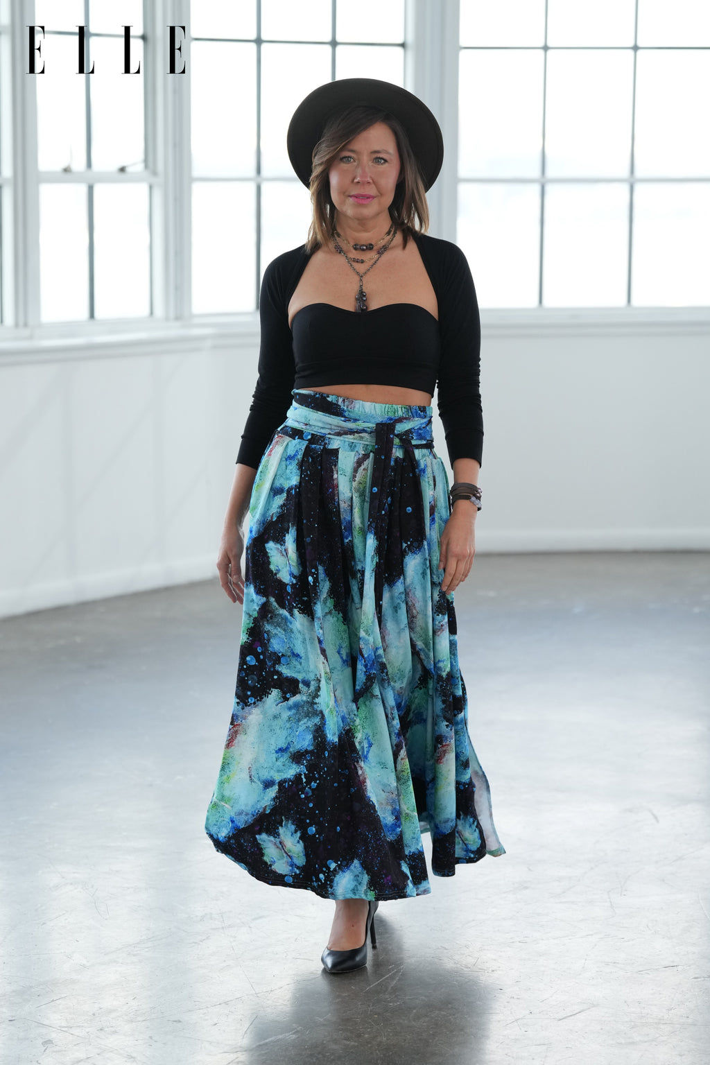 Transformation Bamboo Fiber Skirt with Pockets