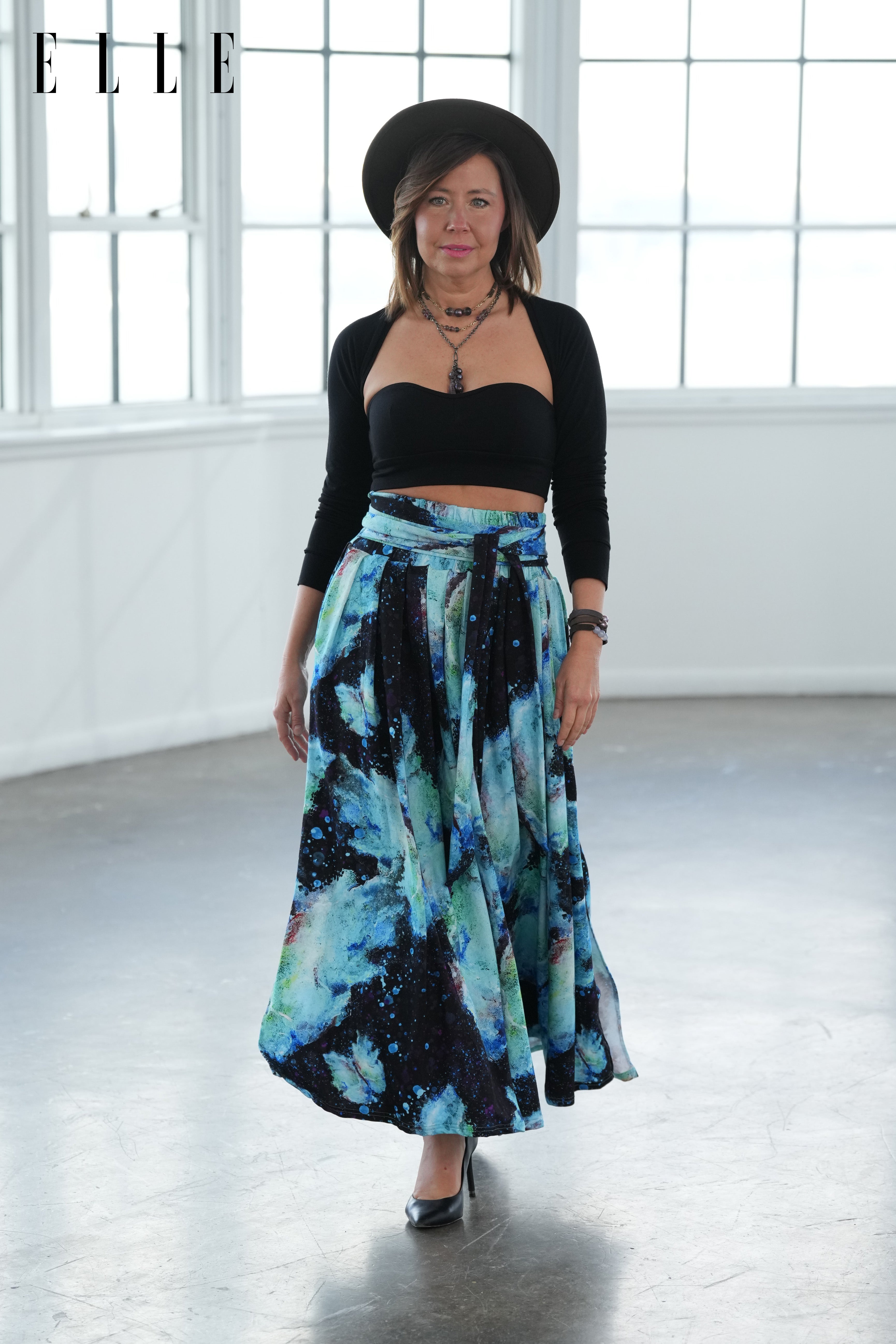 Transformation Bamboo Fiber Skirt with Pockets