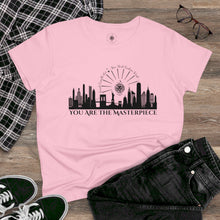 Load image into Gallery viewer, Sarah Camille Art New York Fashion Week Cotton Tee Black Print
