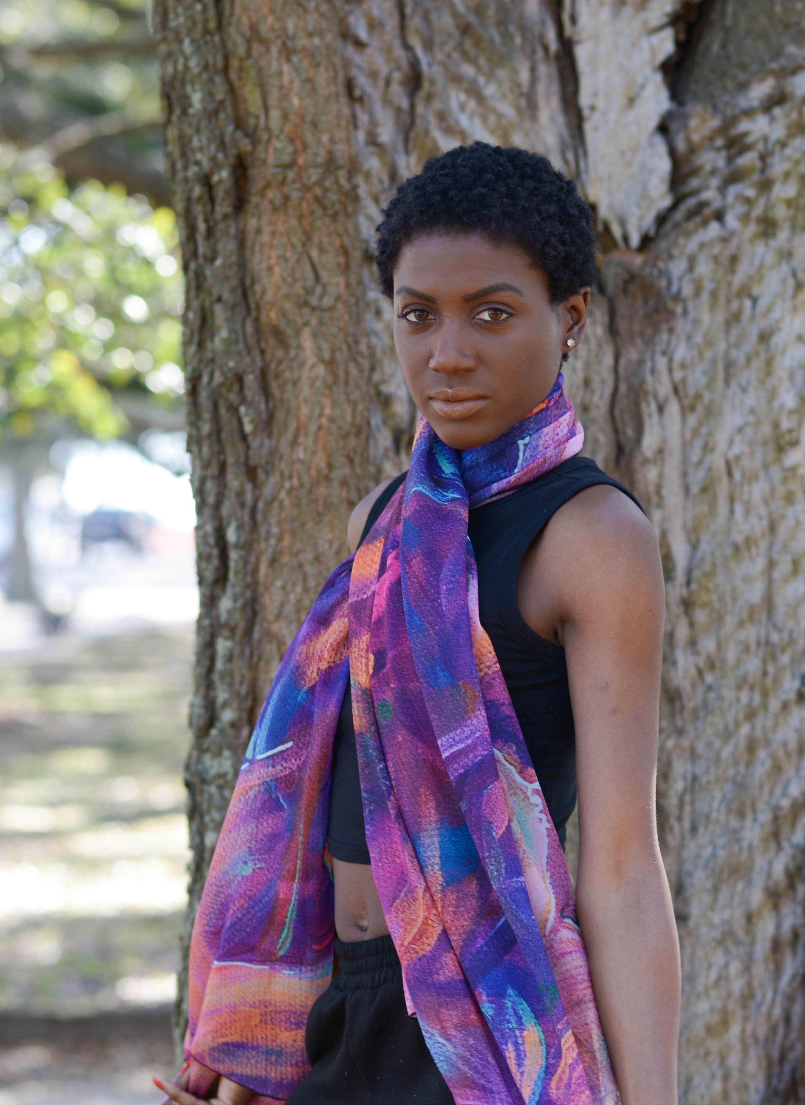 The Flourish Chiffon Scarf / Pashmina / Sarong
