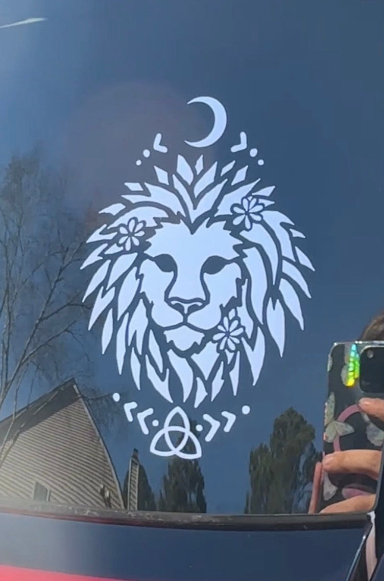 Lion Car Decal Sticker