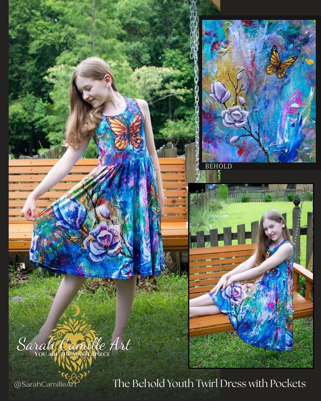 The Behold Collection Kids Twirl Dress with Pockets