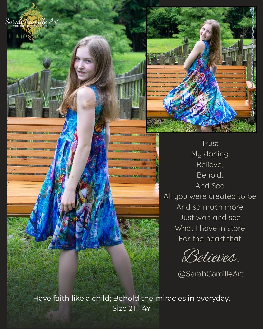 The Behold Collection Kids Twirl Dress with Pockets