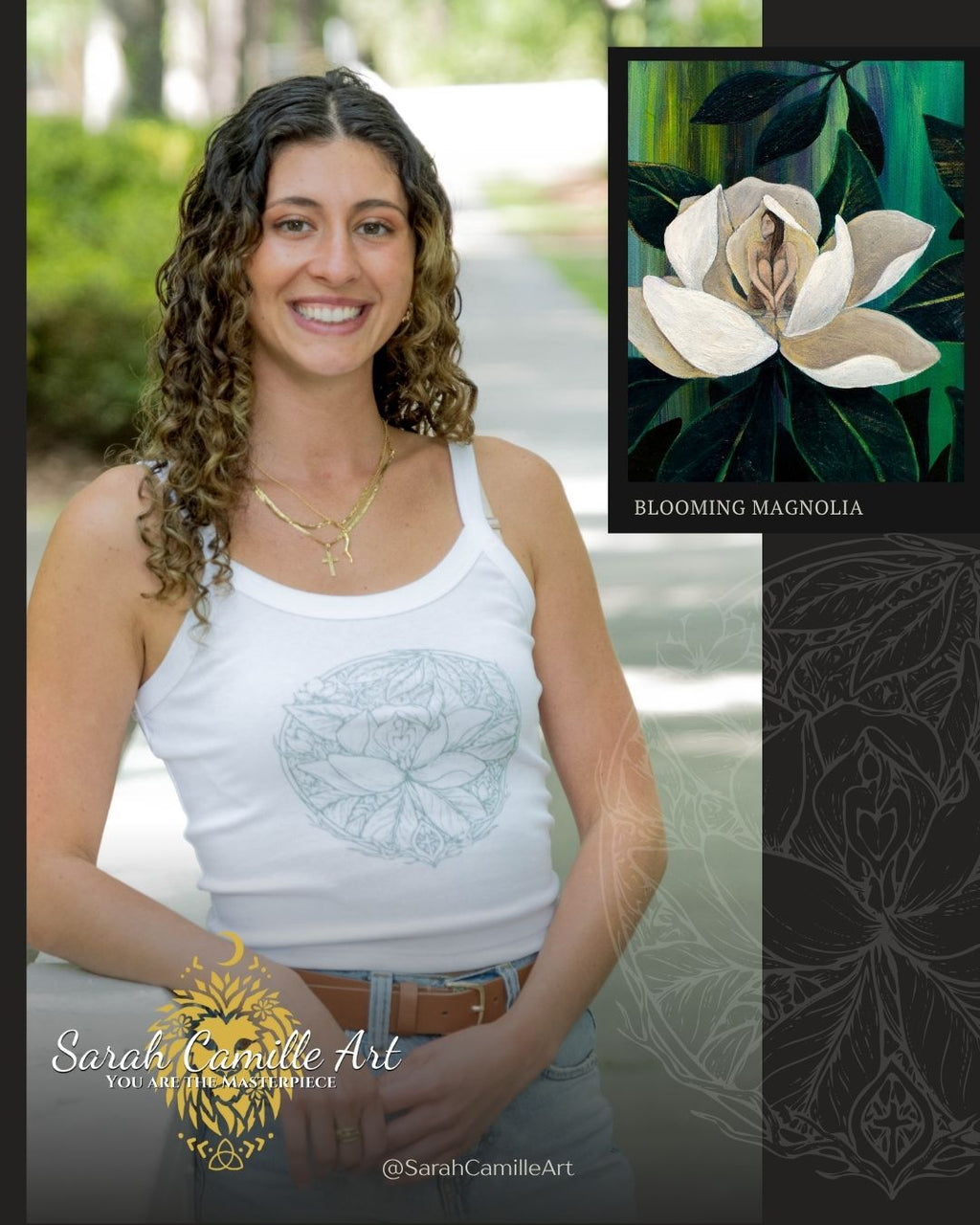 Blooming Magnolia Tank Top