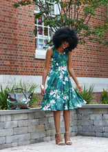 Load image into Gallery viewer, Blooming Magnolias Midi Dress
