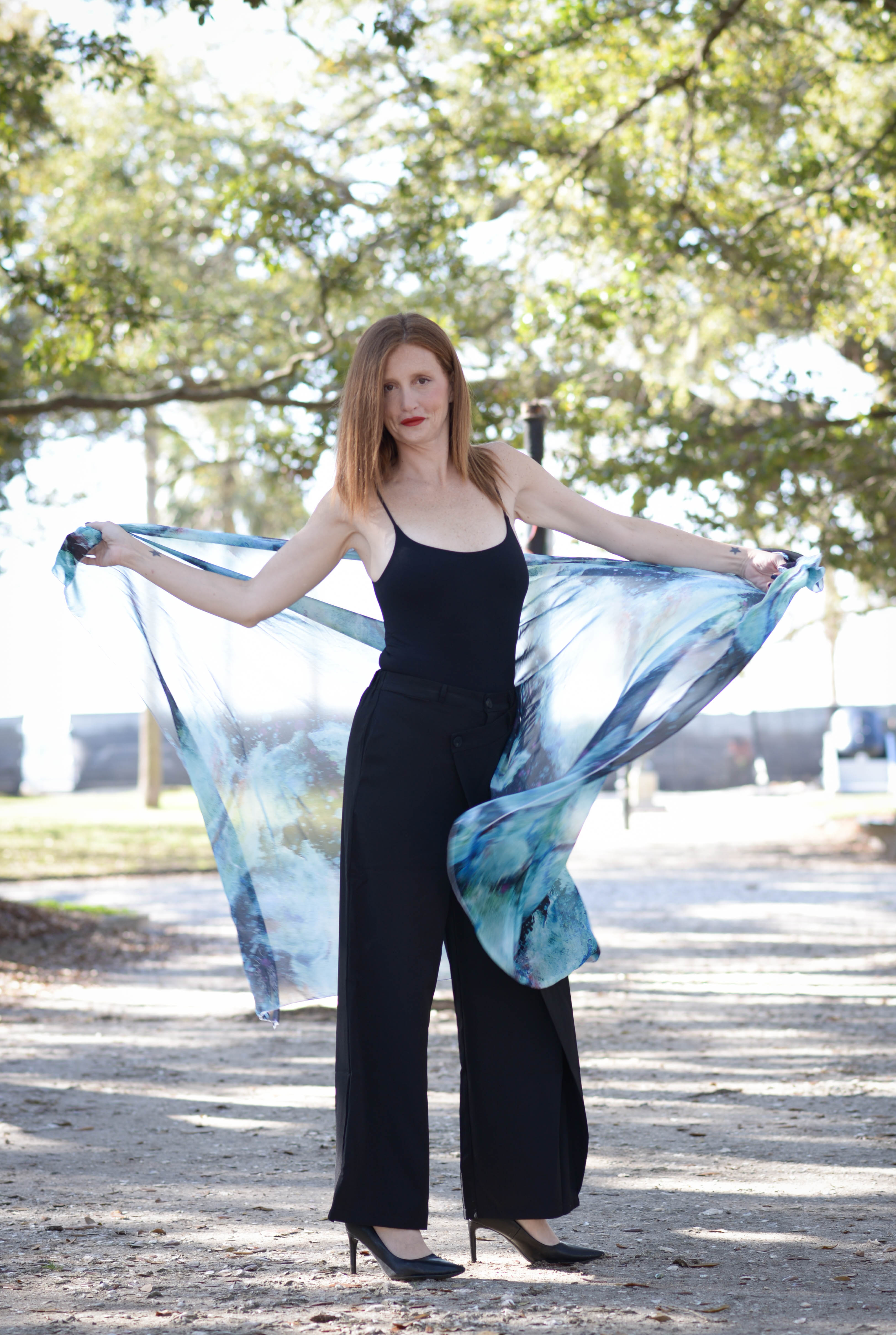 Transformation Scarf / Sarong by Sarah Camille Art