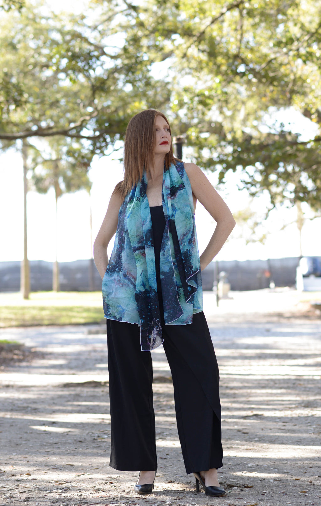 Transformation Scarf / Sarong by Sarah Camille Art