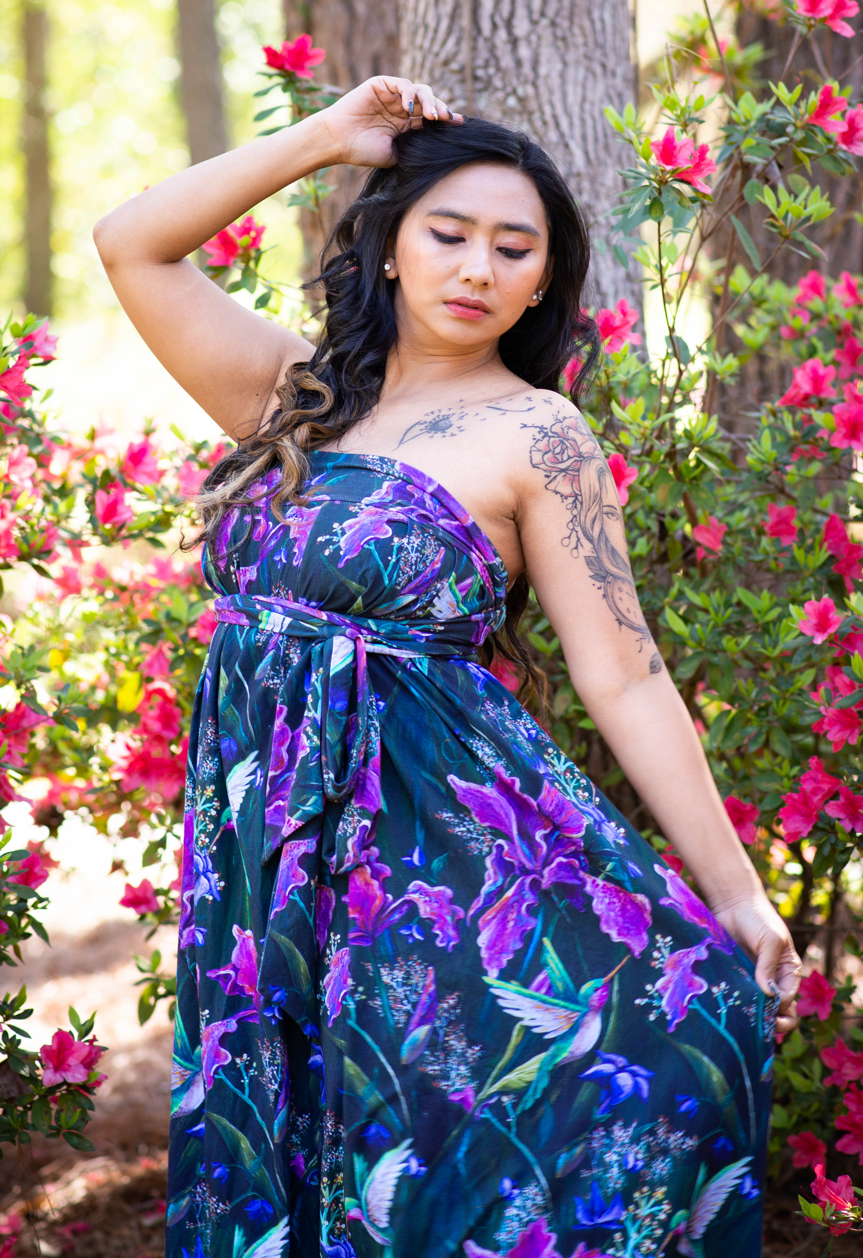 Hummingbird Wrap Skirt/Dress