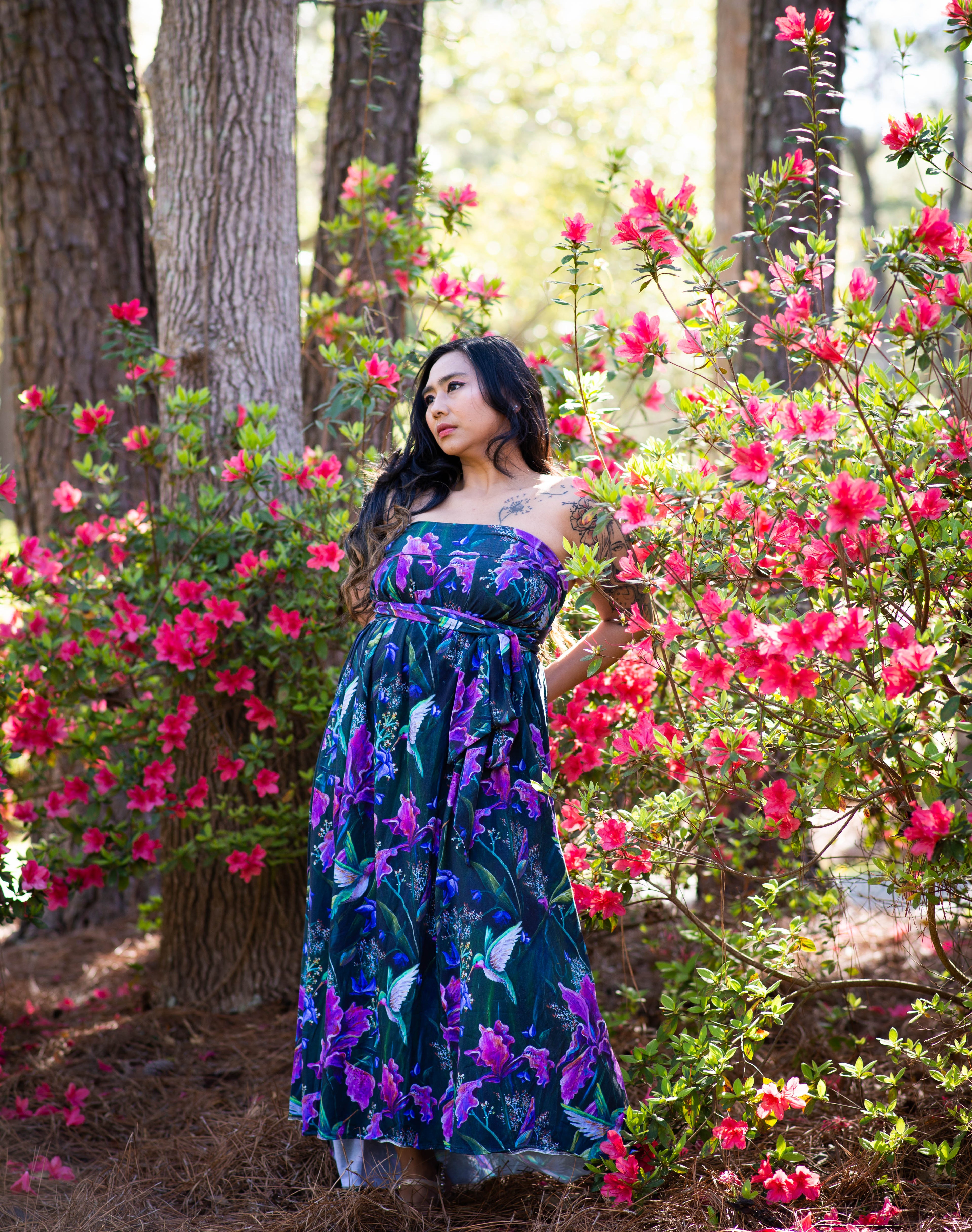Hummingbird Wrap Skirt/Dress