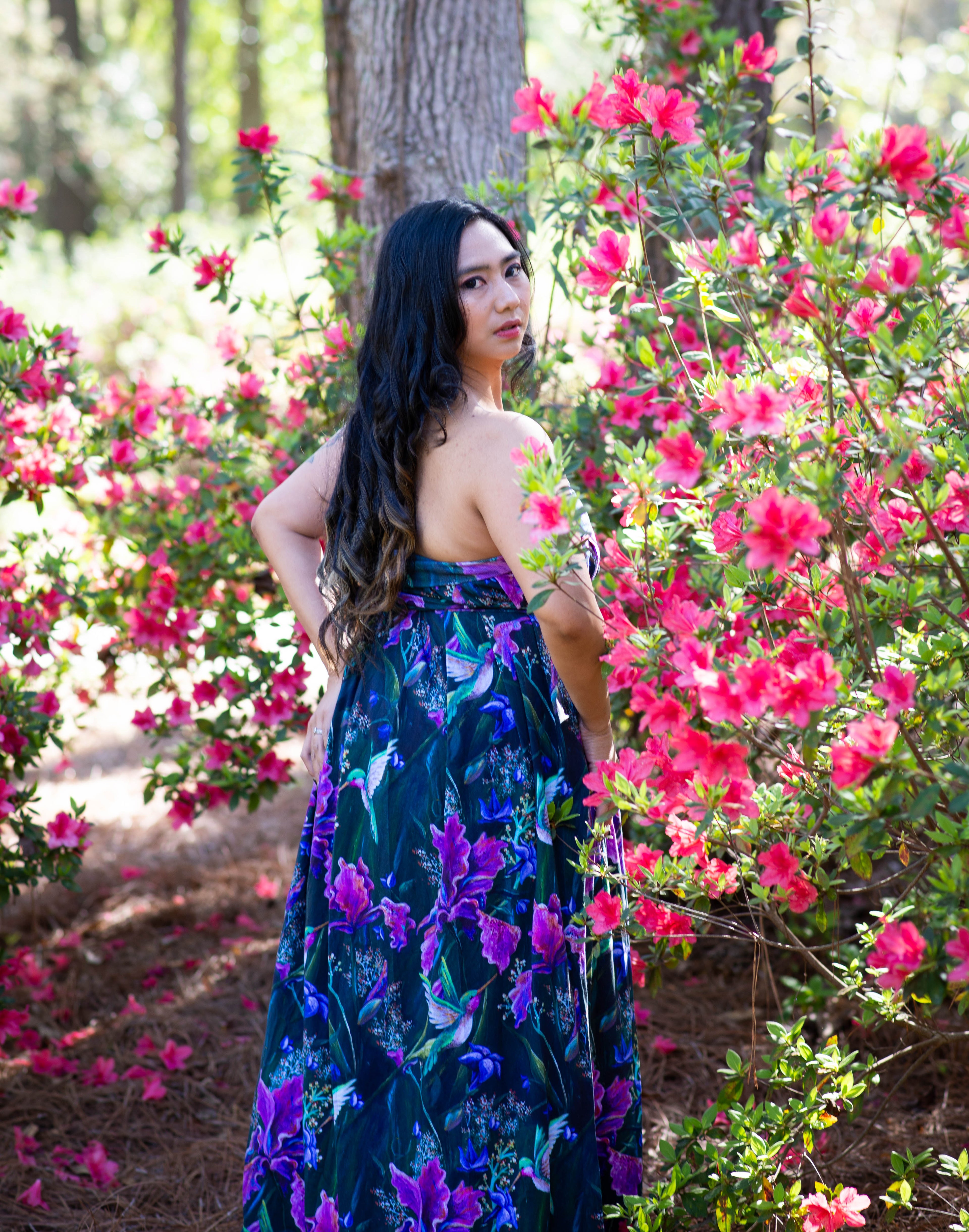 Hummingbird Wrap Skirt/Dress