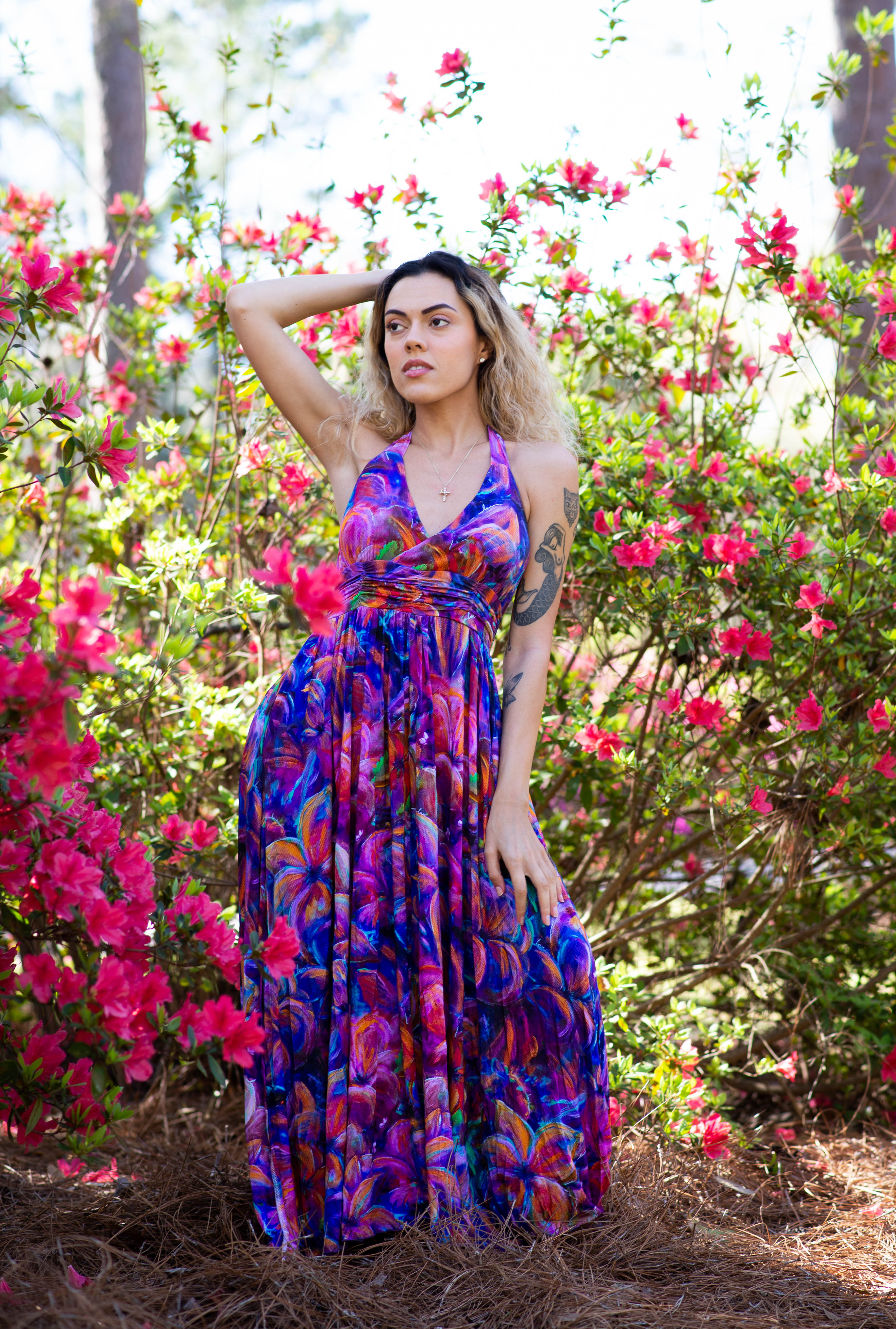 Flourish Bamboo Halter Dress