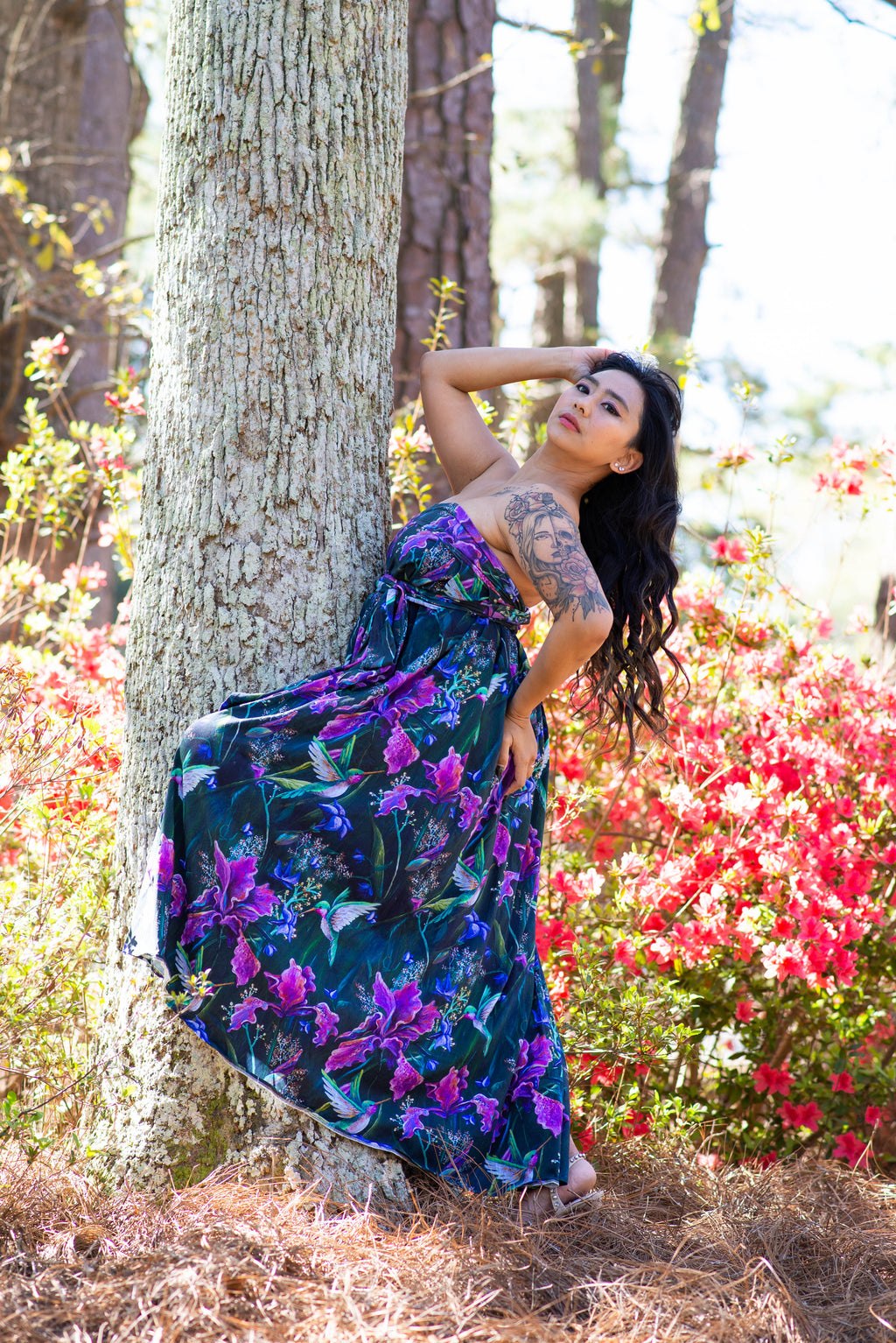 Hummingbird Wrap Skirt/Dress