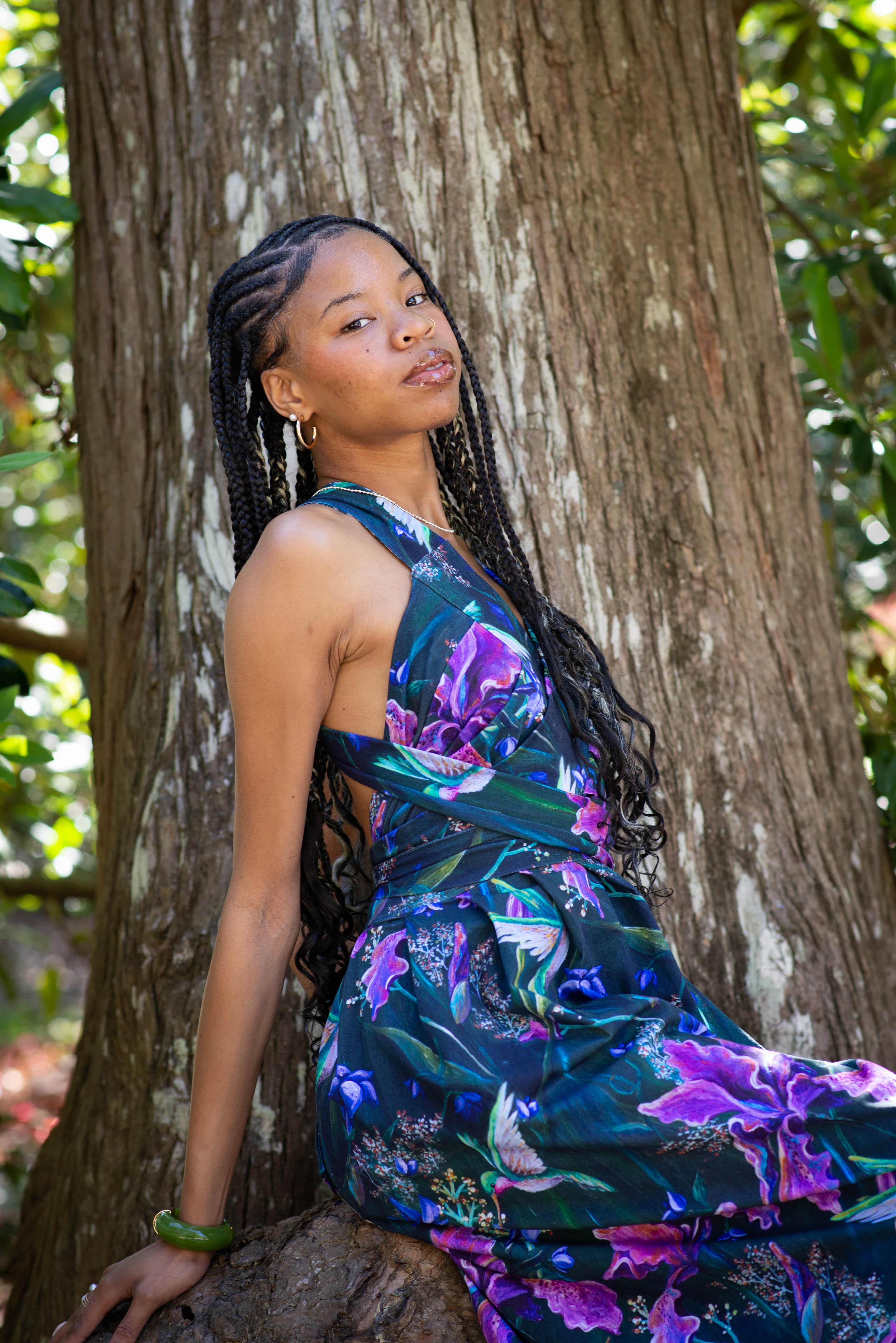Hummingbird Wrap Skirt/Dress