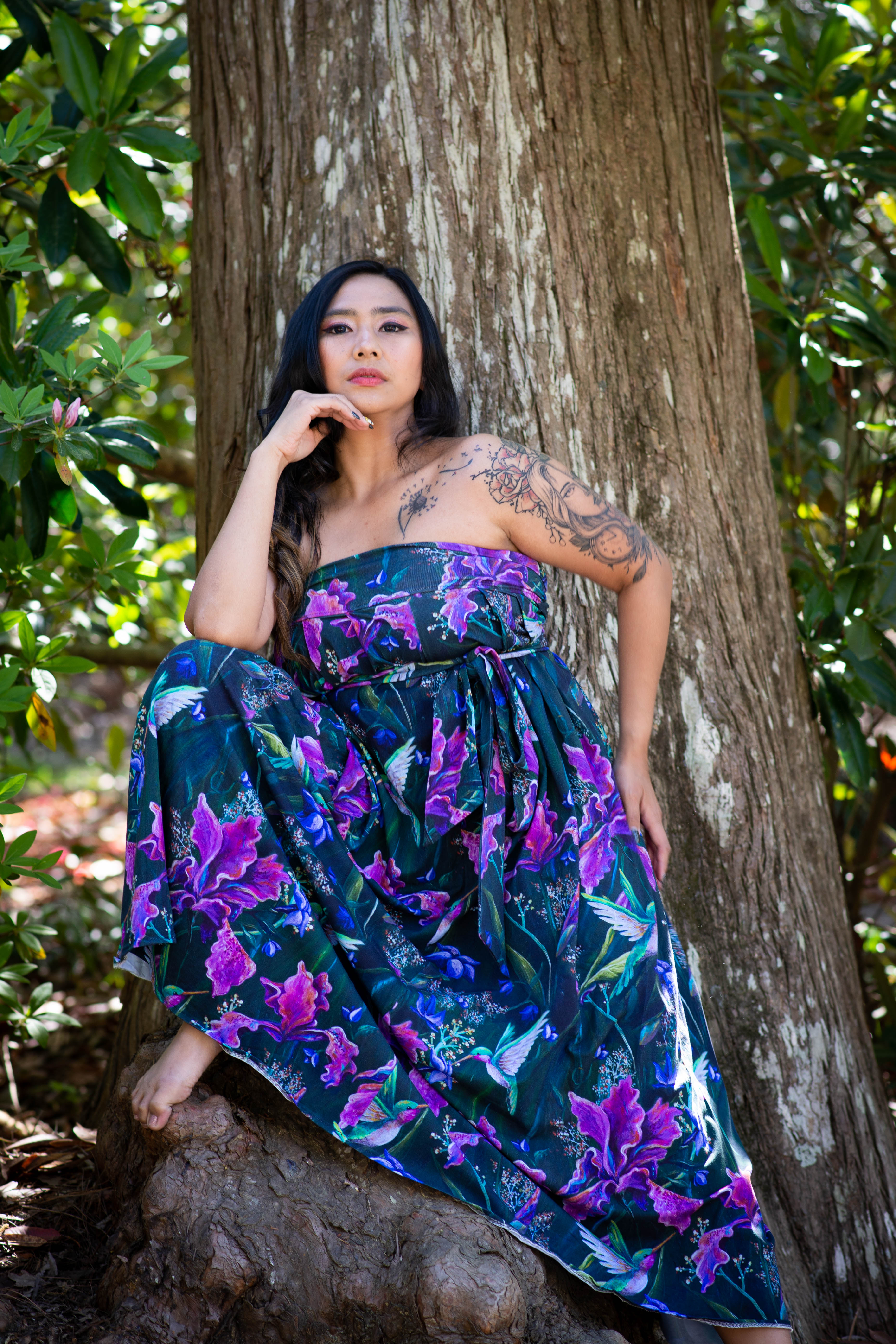 Hummingbird Wrap Skirt/Dress